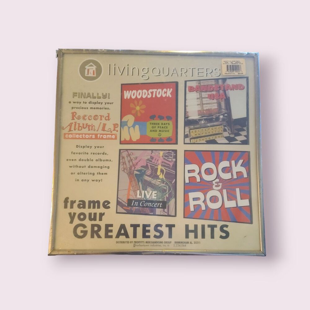 12.5x12.5 Aluminum Vinyl Record Album Cover Frame (Silver) Vintage Deadstock NEW